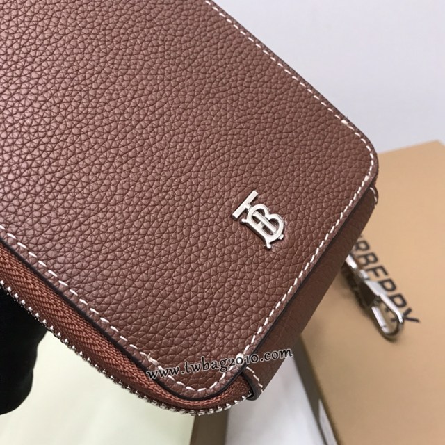 Burberry專門店新款粒紋皮革手機包保護套 巴寶莉手提袋 yxb1263